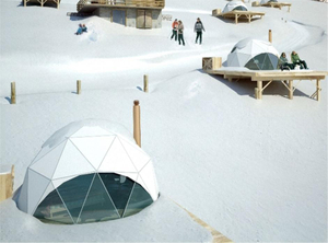 Tienda de campaña al aire libre con forma de estrella, tienda iglú con cúpula de aire, tienda geodésica transparente para Glamping, tienda para el desierto con cúpula de Hotel